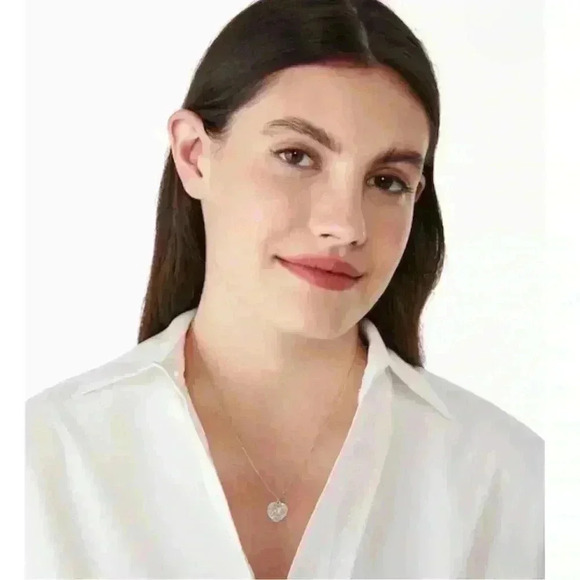 NWT KATE SPADE Something Sparkly Heart Clay Pave Pendant Necklace - Picture 4 of 5